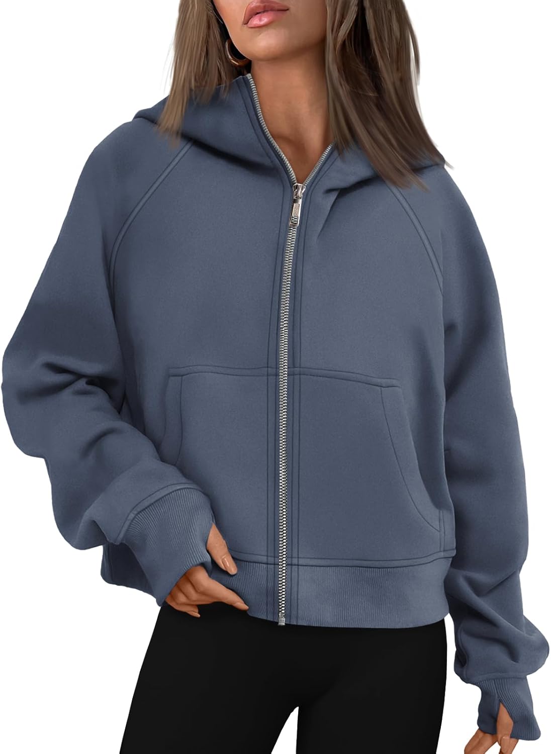AUTOMET Womens Zip Up Hoodies Fleece Jackets Oversized Sweatshirts Fall Fashion Outfits 2025 Sweaters Winter Clothes