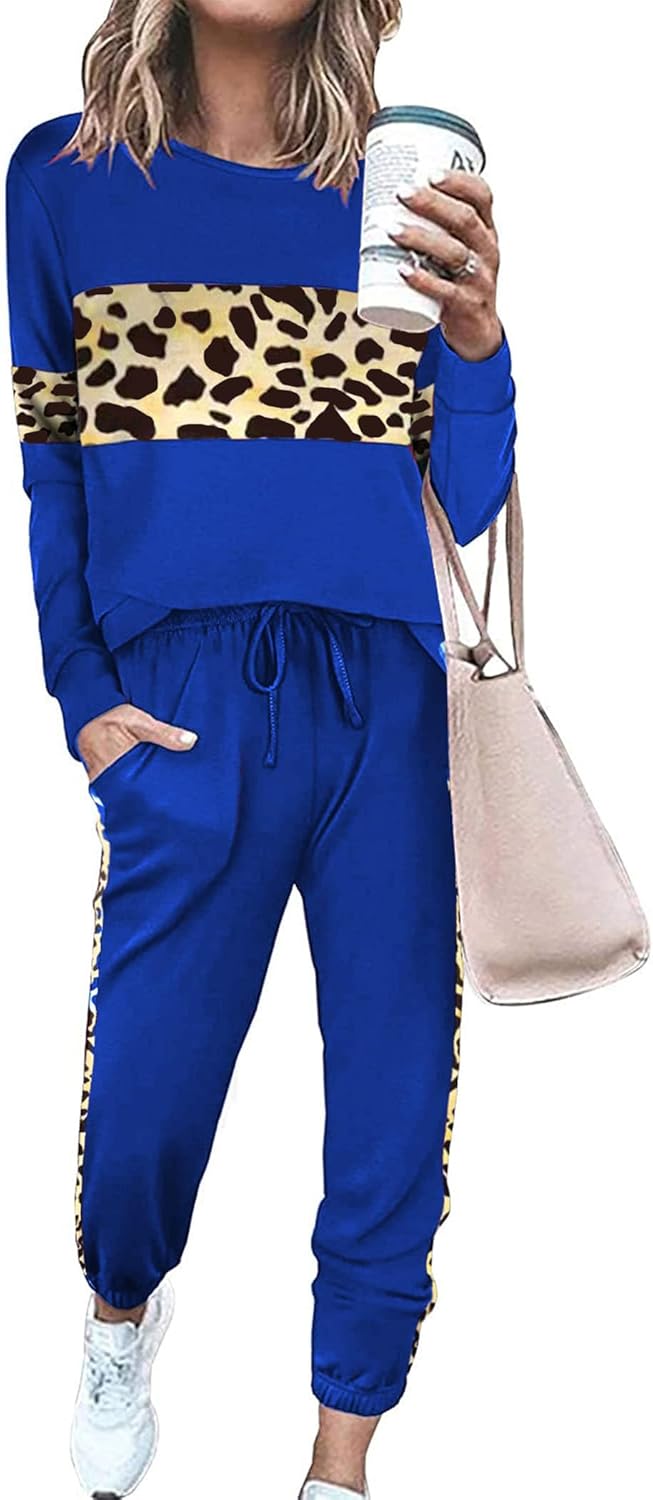 PRETTYGARDEN Womens 2 Piece Sets 2025 Long Sleeve Tops High Waisted Sweatpants Lounge Set Fall Fashion Travel Outfits