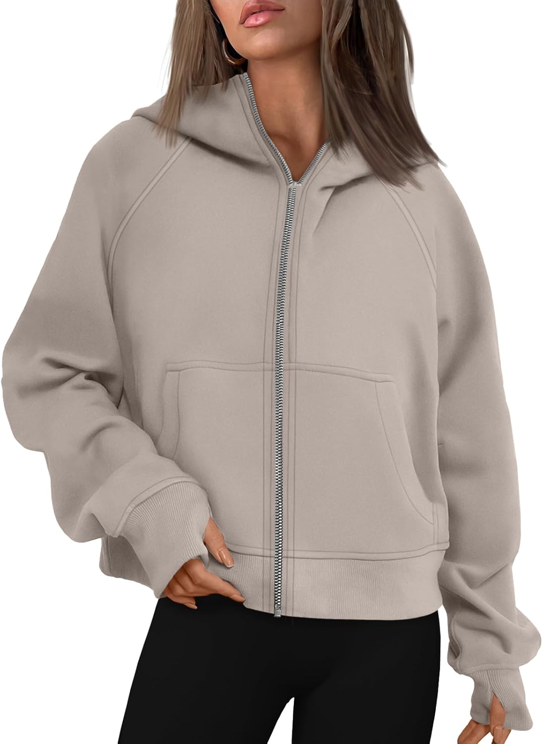 AUTOMET Womens Zip Up Hoodies Fleece Jackets Oversized Sweatshirts Fall Fashion Outfits 2025 Sweaters Winter Clothes