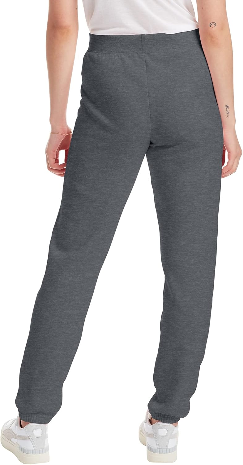 Hanes Women’s EcoSmart Fleece Petite Sweatpants, Open Bottom Sweatpants, Petite, 28.5''