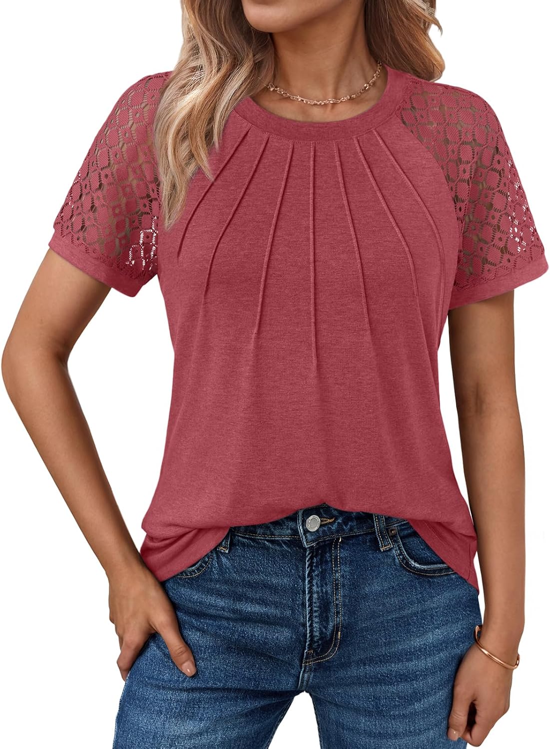AUTOMET Womens Summer Tops Spring Shirts Trendy Vacation Outfits Short Sleeve Business Tshirts Fashion Casual Blouses