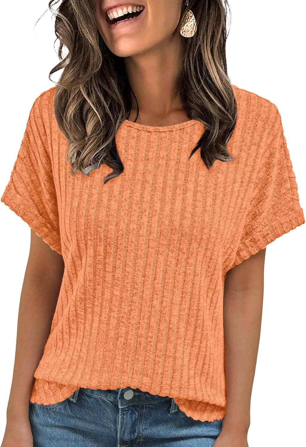 AUTOMET Women Shirts Fall Sweaters Regular Fit Short Sleeve Tunic Tops 2025 Dressy Casual Business Blouses