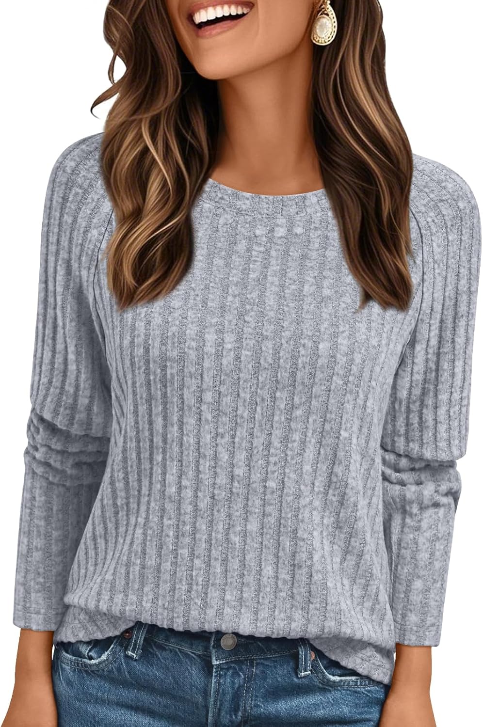 AUTOMET Womens Long Sleeve Shirts Fall Fashion Tops 2025 Crewneck Dressy Sweaters Tunic Winter Clothes Casual Outfits