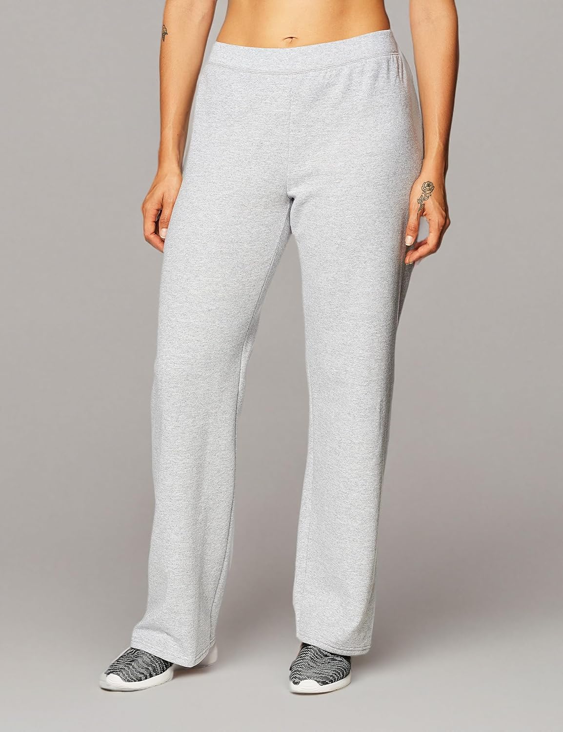 Hanes Women’s EcoSmart Fleece Petite Sweatpants, Open Bottom Sweatpants, Petite, 28.5''