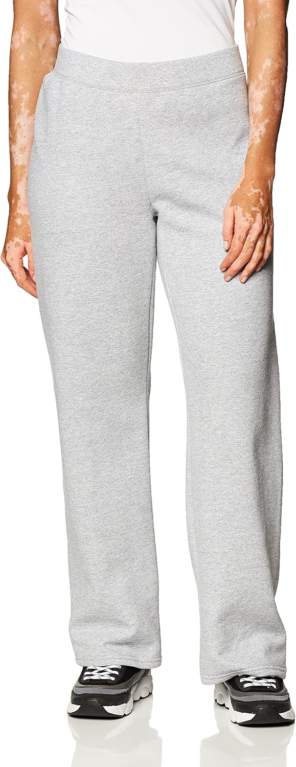 Hanes Women’s EcoSmart Fleece Petite Sweatpants, Open Bottom Sweatpants, Petite, 28.5''