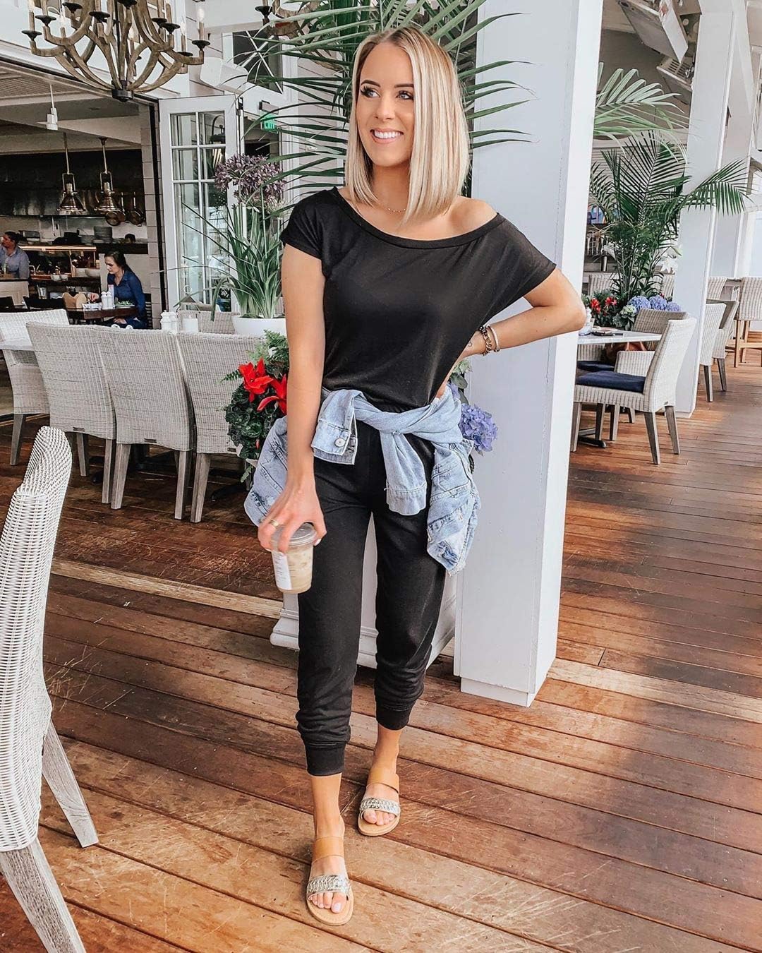 PRETTYGARDEN Jumpsuits for Women 2025 Dressy Casual Off Shoulder Romper Outfits Spring Vacation Travel Summer Lounge Clothes